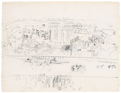 エプソム競馬場 作： Raoul Dufy