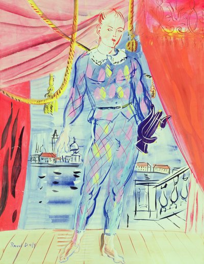 竪琴のハーレクイン 作： Raoul Dufy