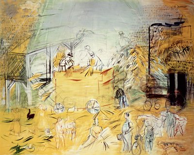 収穫の風景（油彩・キャンバス） 作： Raoul Dufy