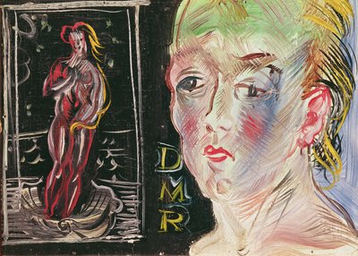 女性の頭部とアンフィトリテ（油彩・カンヴァス） 作： Raoul Dufy