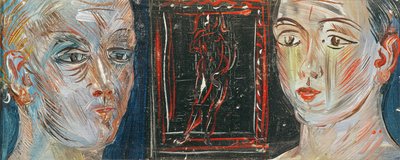 二人の女性の頭部（油彩・キャンバス） 作： Raoul Dufy