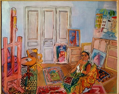 工房のヒンドゥー教モデル、20世紀、キャンバスに油彩 作： Raoul Dufy