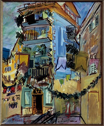 5月のニース、エミリエンヌにて 作： Raoul Dufy