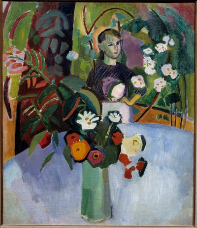 花の中のジャンヌ 作： Raoul Dufy