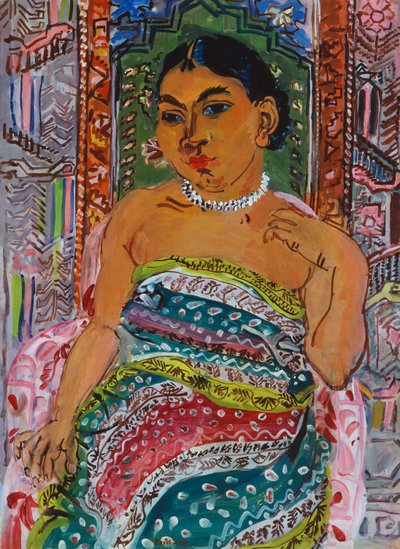 ヒンドゥーエ（アンマヴァティ・ポントリーの肖像） 1930年頃 油彩・カンヴァス 作： Raoul Dufy