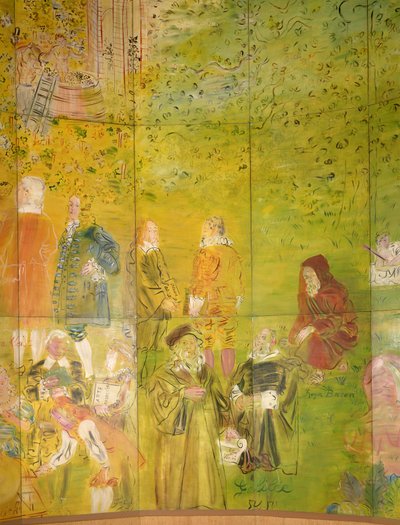 ラ・フィー・エレクトリテ、右手側の詳細 作： Raoul Dufy