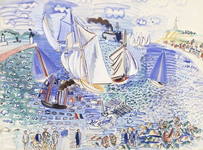 英国艦隊のル・アーヴル訪問 作： Raoul Dufy