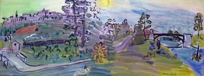 ラングルの風景 1933年頃 油彩・カンヴァス 作： Raoul Dufy