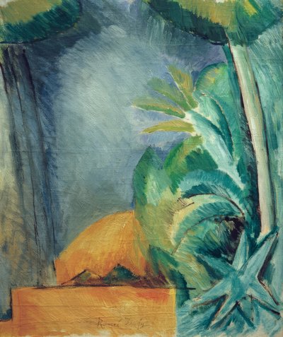 レスタック近郊の風景、あるいはレスタック近郊の松林 作： Raoul Dufy