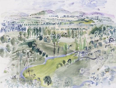 ドーヴェルニュの風景 作： Raoul Dufy