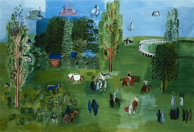 ル・パドック 1926年頃（油彩・キャンバス） 作： Raoul Dufy