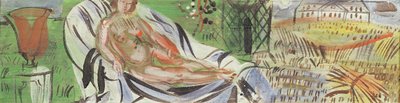 赤い花瓶を持つ裸婦（油彩・キャンバス） 作： Raoul Dufy