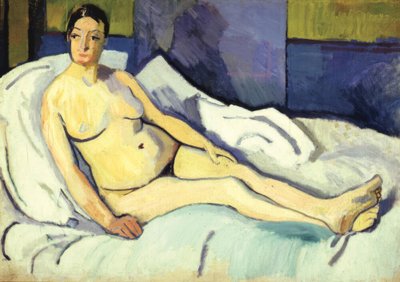 横たわるヌード 作： Raoul Dufy