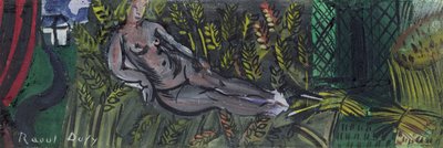 麦に凭れるニンフ（油彩・キャンバス） 作： Raoul Dufy