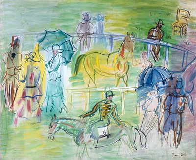 パドック（キャンバスに油彩） 作： Raoul Dufy