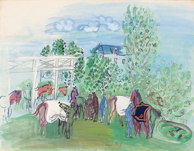 パドック 作： Raoul Dufy