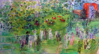 アスコット競馬場 作： Raoul Dufy