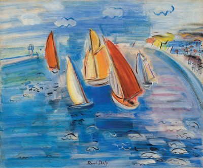 サント＝アドレスのレガッタ；サント＝アドレスのレガッタ 1930年頃 油彩・カンヴァス 作： Raoul Dufy