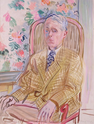 自画像（紙に水彩） 作： Raoul Dufy