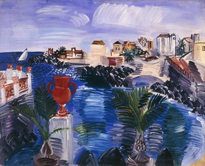 シチリアの田園風景、1922-23年頃、油彩・カンヴァス 作： Raoul Dufy