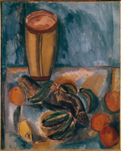 バナナのある静物 作： Raoul Dufy