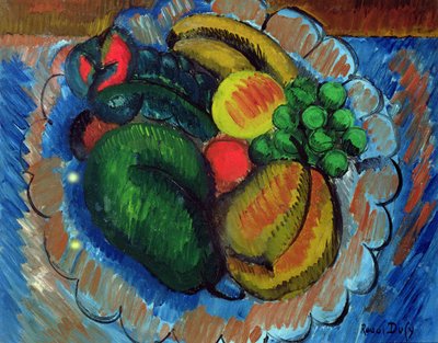 フルーツボウルのある静物》1908年頃（油彩・キャンバス） 作： Raoul Dufy