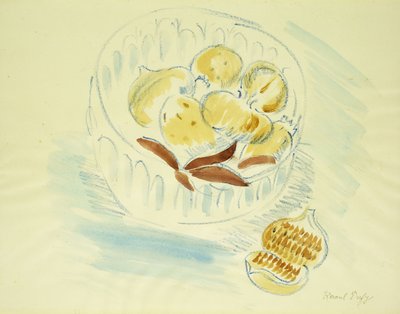 無花果とザクロの静物；無花果と手榴弾の自然 作： Raoul Dufy