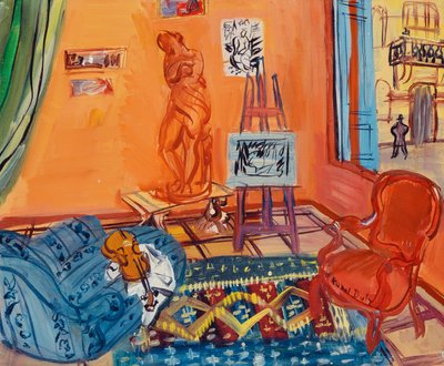 スタジオ、ペルピニャン；アトリエ、ペルピニャン 作： Raoul Dufy