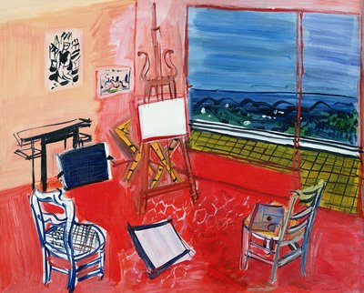 ヴァンスのアトリエ（油彩・キャンバス） 作： Raoul Dufy