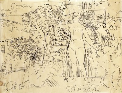 シャイヨー宮バーのための習作（Etude pour le Bar du Palais de Chaillot 作： Raoul Dufy