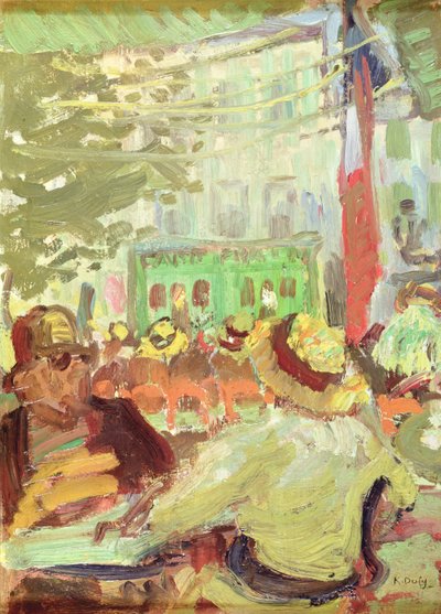 マルティグのテラス・カフェ 作： Raoul Dufy