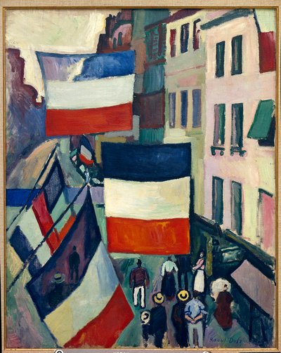 ブルワーク・ストリート 7月14日 作： Raoul Dufy