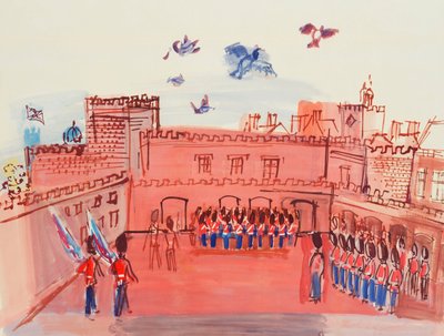 衛兵の交代（セント・ジェームズ、ロンドン）；衛兵の解放（セント・ジェームズ、ロンドン） 作： Raoul Dufy