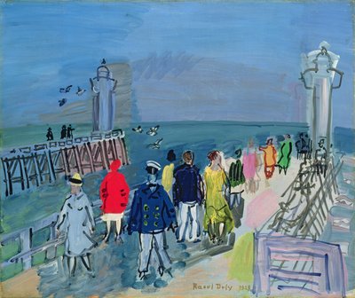 トゥルーヴィルの桟橋 作： Raoul Dufy