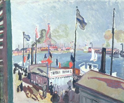 ル・アーヴルの港 作： Raoul Dufy