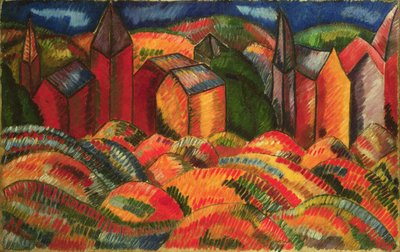 サント＝アドレスの赤い家々 作： Raoul Dufy