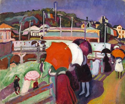3つの傘 作： Raoul Dufy