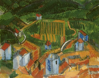 ヴァンスの風景 作： Raoul Dufy