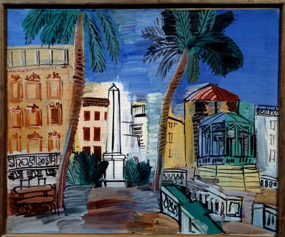 イエールのオベリスクの眺め 作： Raoul Dufy