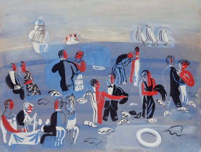水上レセプション；レセプション・ノーティック 作： Raoul Dufy