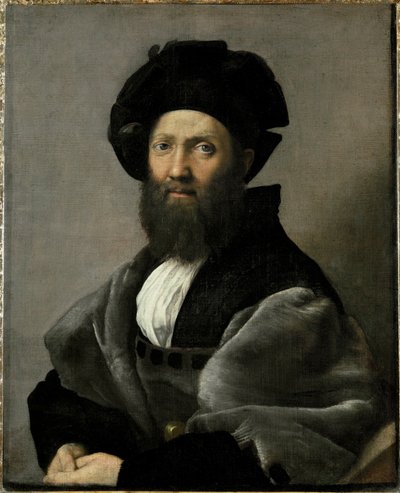 イル・コルテジャーノ』の著者、バルダッサーレ・カスティリオーネ伯爵... 作： Raphael (1483-1520)