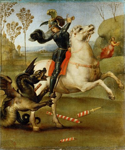 聖ジョージとドラゴン 作： Raphael (1483-1520)