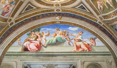枢機卿と神学的美徳 作： Raphael (1483 1520)