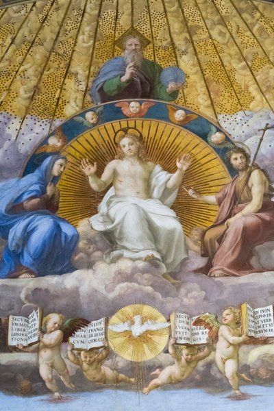 Pyhän sakramentin kiista, yksityiskohta (fresko) 作： Raphael (1483 1520)