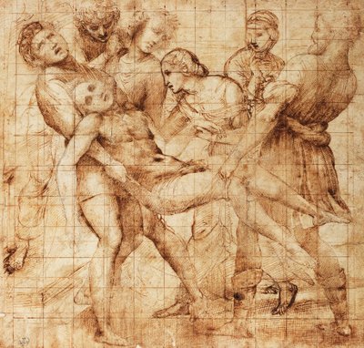 Estudo para a Deposição de Pala Baglioni (retábulo) 作： Raphael (1483 1520)