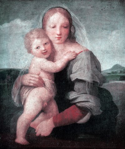 聖母子像（塔のマドンナ）1509-1511（油彩・カンヴァス 作： Raphael