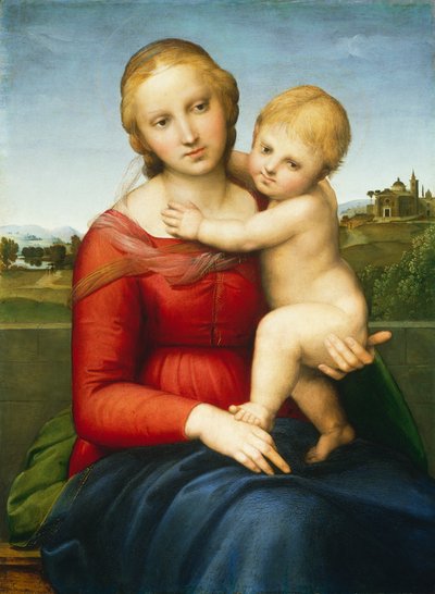 スモールカウパーマドンナ、1505年頃（パネルに油彩） 作： Raphael