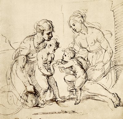 ミュンヘンのCanigiani家の聖家族のデザイン 作： Raffaello Sanzio Raphael