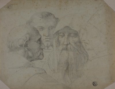 会話中の 4 人の男性 作： Raphael