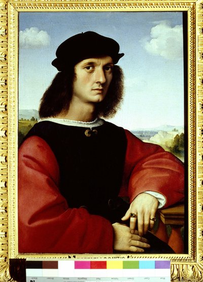 ポートレートd「アグノロドニ、1505-1506ラファエルの絵画 作： Raphael